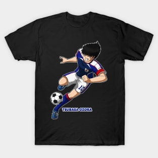 Captain Tsubasa Tsubasa Ozora Drive Shoot Color T-Shirt